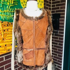 Express 100% Double Faced Lamb Fur Vest